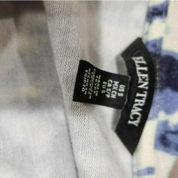 ♡3/$30♡ Ellen Tracy V Neck Long Sleeve Relaxed Tunic Blouse w Pockets -S - Picture 6 of 7